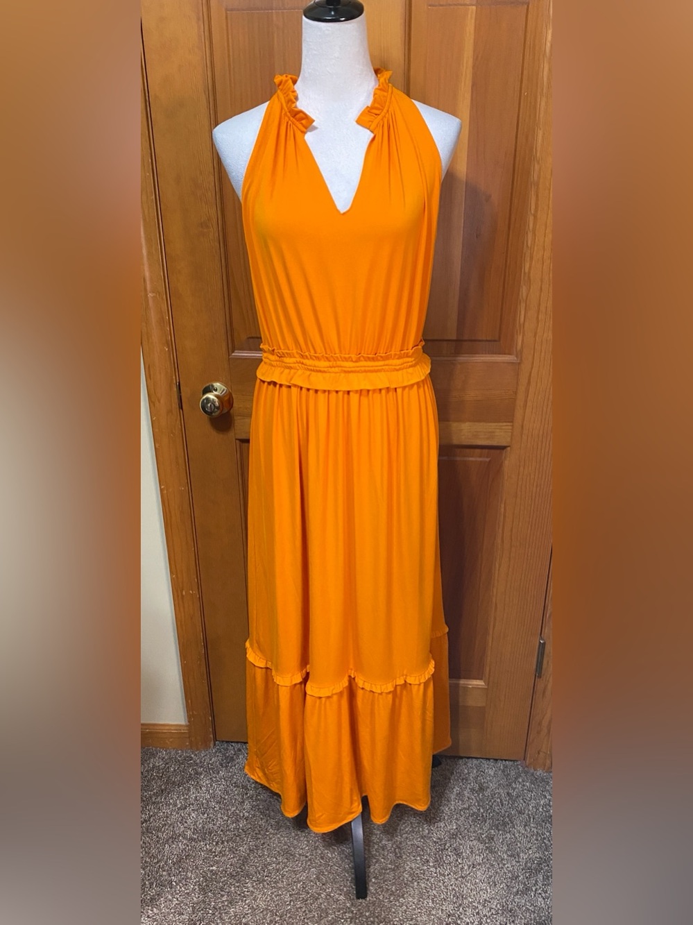 NWT Karl Lagerfeld Tiered Maxi Dress - Picture 2 of 7